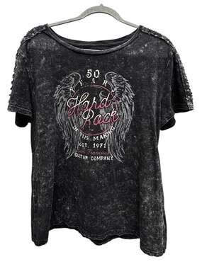 Hard Rock Guitar Company 50 Years In The Making Graphic T-Shirt with Grommet Sho